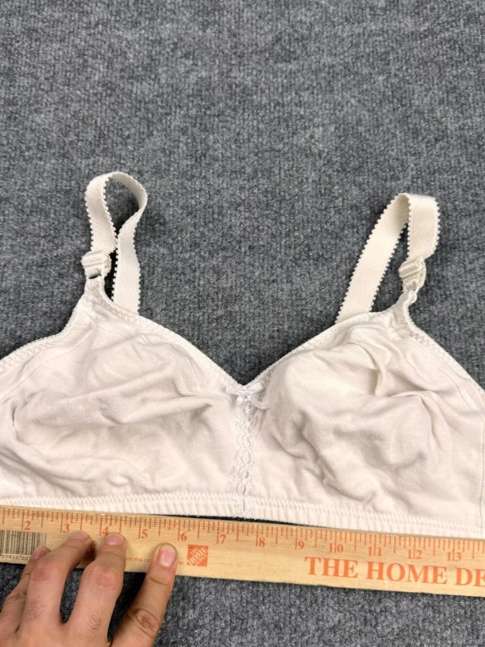 Women's White Comfort Wireless Full Coverage Everyday Bra Sz XL/2XL No Tag MSMTS